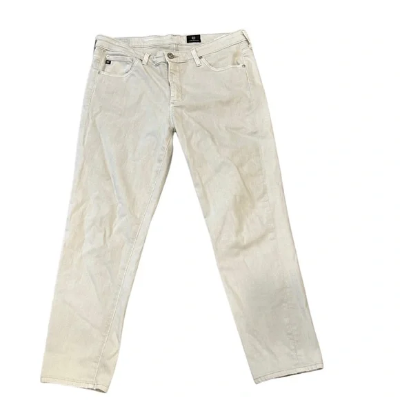 AG Adriano Goldschmied The Prima Cigarette Crop Jeans | Stone Grey | Size 30R - Picture 2 of 7